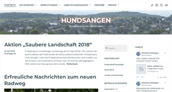 Desktop Screenshot of hundsangen.de